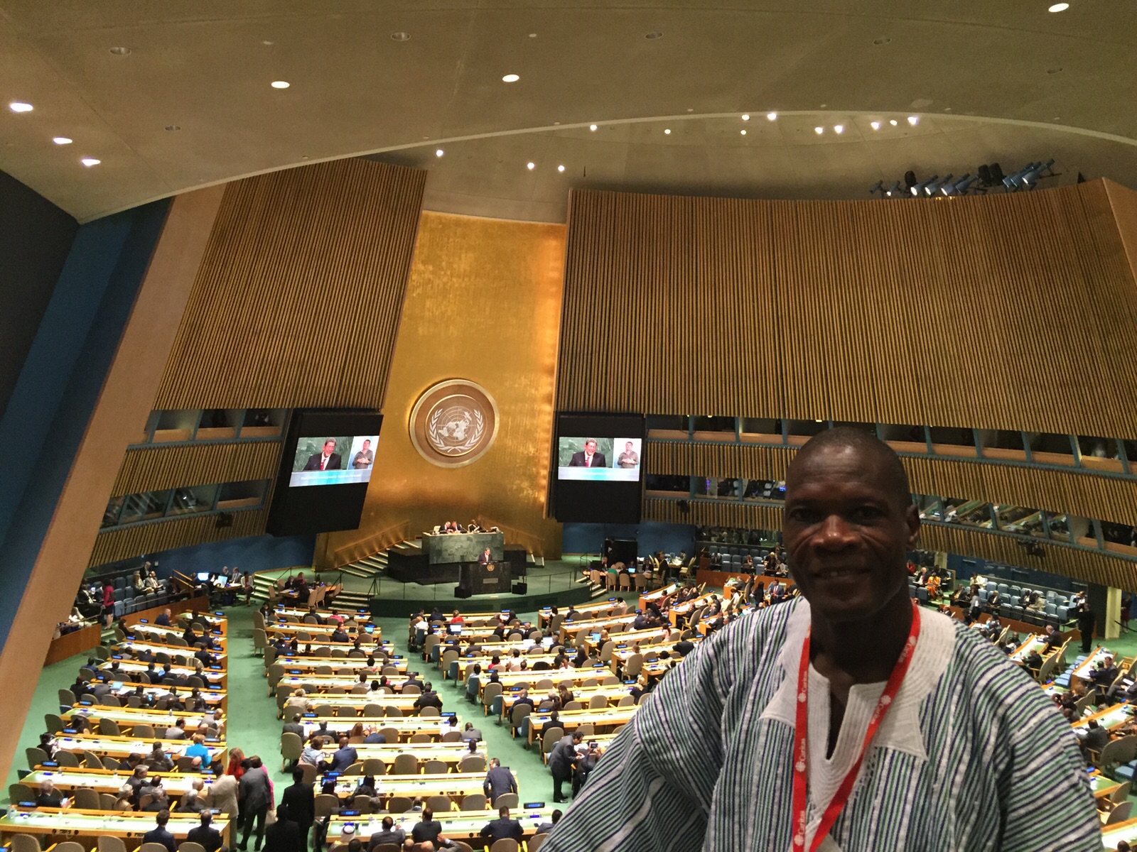 Samuel Zan Akologo at the Official Opening Ceremony of the UNGA