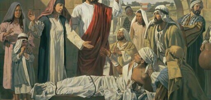 Jesus raises the Son of a widow at Nain